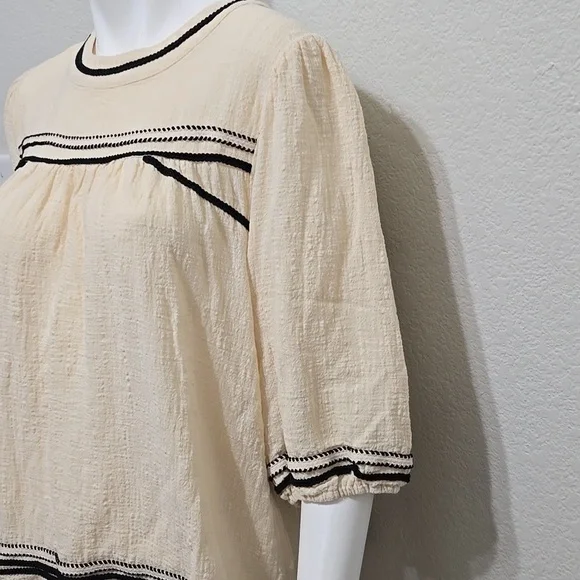 Bohme Valentino Cream Top Size M - Picture 6 of 11